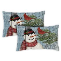 Outdoor hotsell snowman pillows